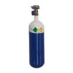 zwei Liter Sauerstoff-Flasche