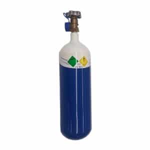 zwei Liter Sauerstoff-Flasche