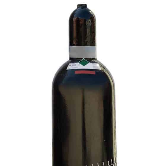 Stickstoff Gasflasche schwarz
